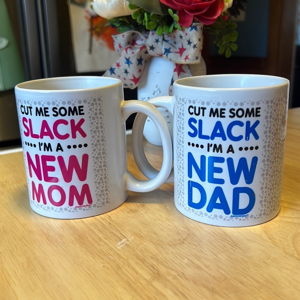 New mom and dad mugs